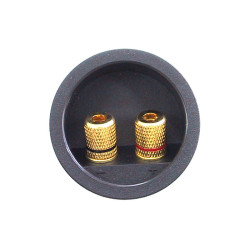 Priključek 2-pin za zvočnike fi=56mm GOLD vgradni